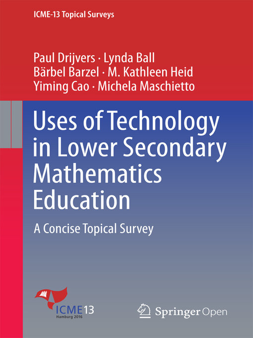 Title details for Uses of Technology in Lower Secondary Mathematics Education by Paul Drijvers - Available